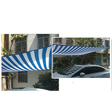 Reti protettive DEWUFAFA Schermo Privacy per Balcone, Schermo HDPE Senza Viti Rete per Balconi Permeabile, Strisce Colorate (Color : Blue And White, Size : 2x2m)
