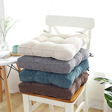 Topchances Cuscini per Sedia, 45*45*7cm Cuscino da Legare, 45*45*7cm Cuscini Per Seduta per Giardino, Patio, Cucina, Sala da Pranzo (Caffè)