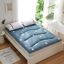 Piano Materasso futon Tatami stuoia del Pavimento di Sonno Portatile Pad Pieghevole Rotolo (Colore : Blu, Dimensione : 150x200cm)