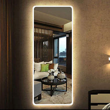 Specchio Specchio a Figura Intera, Specchio per Il Trucco Illuminato a LED Senza Cornice, Specchio Touch Smart Fitting, Specchio Decorativo