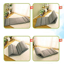 Diaod Sedia da Terra Imbottita con Schienale Regolabile Confortevole Semi-Pieghevole e Versatile for seminari Lettura TV Guardare o Giocare Design Elegante (Color : Brown)