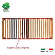 Dormiland - RETE IN LEGNO DI FAGGIO_MISURA 80X190_CON DOGHE AMMORTIZZATE E BASCULANTI DOTATA DI REGOLATORI DI RIGIDITÀ ZONA LOMBARE