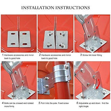 Hfyg Specchio Traffico Sicurezza Specchio Strada grandangolare 60 Centimetri Esterno Specchio Convesso Angolo Specchio Parcheggio Anti-Theft Specchio