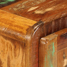 SKM Comodino 50x30x50 cm Legno Massello di Recupero