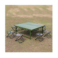 Set Tavolo e Sedia da Esterno Set da Tavolo e Sedia da Campeggio all'aperto, Tavolo da Picnic Portatile Portatile, Tavolo da conferenza all'aperto, Tavolo Multiuso e Sedia