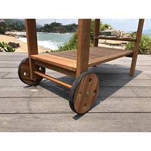 Tavolo da giardino in legno di eucalipto FSC - 91,8x49,9x74cm