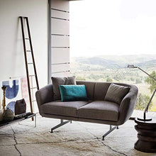 Kartell Divano Betty, Design Moderno, 2 Posti, Tessuto Grigio, cm L 170 x H 75