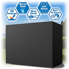 Copertura per sedia a dondolo a 3 posti, impermeabile, resistente per esterni, copertura protettiva per mobili, 220 x 170 x 145 cm, colore: nero