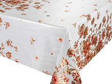 Belleza LDB-5114B-2B1 - Tovaglia cerata lavabile, 500 x 137 cm, colore: Arancione/Marrone Bianco