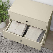 GURSKEN Cassettiera con 3 cassetti, beige chiaro69x67 cm
