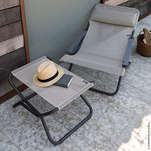 Lafuma Sgabello/Poggia Piedi Next, Grigio, 66.5x51x35 cm