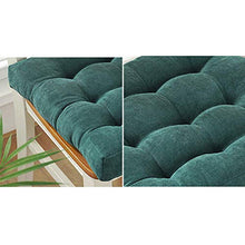 XHNXHN - Cuscino imbottito imbottito per sedia in velluto a coste, traspirante, cuscino quadrato (sedia non inclusa) sedia da giardino, ufficio, sala da pranzo, blu, 45 x 45 cm