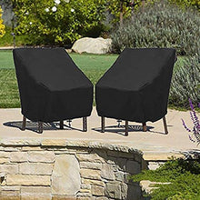 N / A Mobili Copre mobili da Giardino Si estende ad Alta Oxford Hussen Coperchio di Protezione Impermeabile, mobili Copertina Black Garden