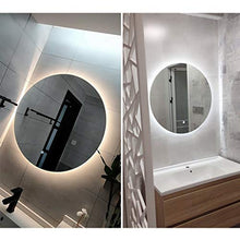 Mirror con Specchio da Bagno Specchio a LED con Applique da Parete a Specchio Intelligente antinebbia Specchio da Bagno Tondo + Comando Touch Switch