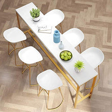 Sgabello bar LF- Il, il retro strisce balcone della parete appoggiato, elevata semplicità (colore : bianco)
