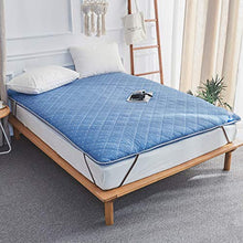 HUOLEO Addensare Materassi, Futon Topper Tatami Antiscivolo Pieghevole Hemming Fascia Elastica per Camera da Letto-B-90X200centimetro