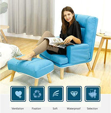 LIYONG Poltroncina Pieghevole per Salotto con Divano Pigro Poltrona 8 Colori (Color : Light Blue)