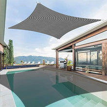 CENPENYA Tenda a Vela Rettangolare Traspirante Protezione Raggi UV Impermeabile e Resistente, Tenda a Vela per Giardino Balcone Terrazza (2x4m,Giallo Verde)