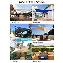 KLFSJD Tenda A Vela Parasole,Rettangolo Tenda da Sole Impermeabile A Vela E Protezione UV per Tende da Sole da Esterno per Terrazze (3 * 5m,Bianca)