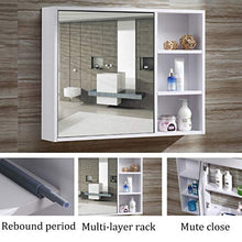 Armadietti a specchio Mobili da Bagno Legno Massello Bagno A Parete Mobile A Specchio Impermeabile con Mobiletto Mensola Specchio da Parete