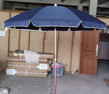 MLI Ombrellone Blu a 8 Stecche MS1B da Giardino o Spiaggia da 220 cm, Poliestere, Orientabile