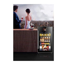 Armadietto per Vino freestanding, Porta in Vetro temperato LCD a Doppio Strato in Acciaio Inossidabile con Display LCD Silenzioso, Risparmio energetico