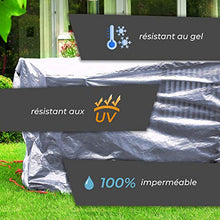 Rainexo Telo Protettivo antistrappo Altamente Resistente per Tavolo Ovale, 2,40 x 1,80 x 0,90 m, Argento/Grigio