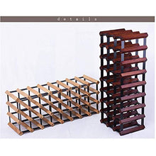 HLL - Scaffale per vino in legno massiccio, impilabile, a forma di cubo, da parete, per vino, cantina, vino e bar