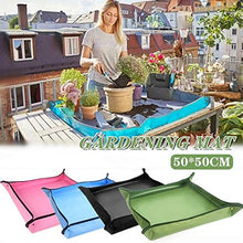 VMNG 2pcs Gardening Waterproof Folding Dust Proof Mat Reusable Flower Planting Mats Transplanting Foldable Pad Mix Soil Lock Design (100 * 100cm,Black)