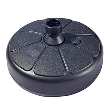 Advancethy - Base per ombrellone in plastica, forma rotonda, riempibile, per esterni, patio, cortile, ombrellone, supporto per ombrellone da 35 a 38 mm