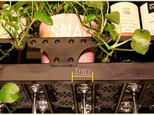 L.TSN Portabottiglie da Vino a soffitto Stile Semplice Portabicchieri da Vino in Ferro da Appendere Decorazione a soffitto Scaffale per Bar (Dimensioni: 120 * 35 cm)
