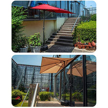 YYBD Ombrello da Esterno semicircolare per Patio da Mercato per Porta e Finestra Ombrellone a Parete con 5 Stecche e Base robuste