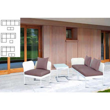 Papillon - Set Jardin MD.Monaco Bianco ad Angolo