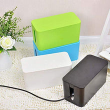 Tyrrrdtrd - Scatola portaoggetti in plastica per Computer e Cavi USB, plastica, Nero, Small