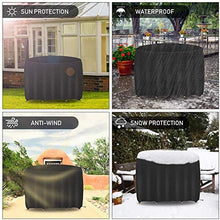 Fodera per mobili da Giardino Rotonda 150x110cm, Copertura per Tavolo Circolare per Patio, Copertura per Tavolo da Pranzo per Patio Esterno 420D Resistente Tessuto Oxford impermeab