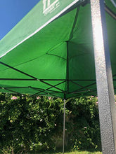 FT TENORE Gazebo RICHIUDIBILE 3X3 M Pieghevole A Fisarmonica Mercato TENDONE con Sacca (Verde)