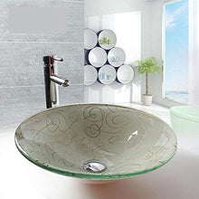 Jgophu Vaso in vetro artistico Vanity Sink cromato