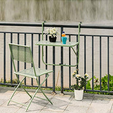 JYXJJKK Tavolo pieghevole Ringhiera del balcone Hanging Tavolo a parete Bar Table casa Ferro battuto Hanging Fiore basamento del tempo libero piccola Tea Table Table Learning (Color : White)
