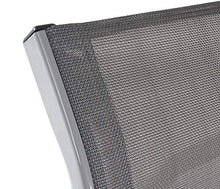 Dondolo da Esterno a 3 posti HWC-D62 Acciaio Alluminio Tessuto textilene Grigio