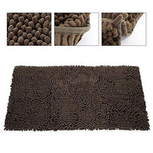 Tappetino assorbente per l'acqua del bagno sicuro e durevole per la cucina del bagno(brown)