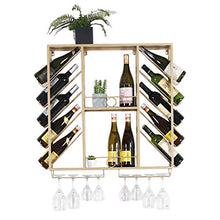 CCLLA Scaffali sospesi per mobili da Bar Scaffale a Muro, Portabottiglie per Vino, Portabottiglie a soffitto, Scaffale a soffitto Regolabile, Ripiani Multifunzione, Multi-Formato