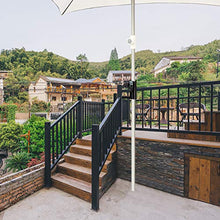 Wawogic Supporto per ombrellone per Patio Supporto per ombrellone Supporto per ombrellone Clip Fissa Giardino per Esterni Balcone Forniture per Il Tempo Libero da Spiaggia Strumenti