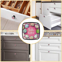 4 PCS Pomelli per Porta,Pomolo per Mobile,Pomelli per Mobili con Viti,Maniglia per Armadietto,Pomelli per Porta,Pomelli per Cassetti per Porta,Armadio,Cassetto e Credenza,buon uovo di fiore di Pasqua