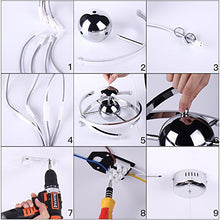 ELINKUME LED lampada a sospensione design moderno lampadario soggiorno sala da pranzo (23W)