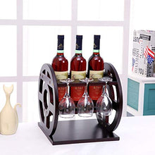 Portabottiglie in Legno per Vino Portabottiglie per Vino Rosso Portaoggetti, DTTX001