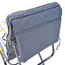 Sedia a sdraio imbottita 64x30x98 cm - Colore Rosso, Blu