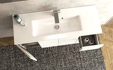 giordanoshop Mobile Bagno Sospeso 100 cm Lavabo e Specchio Tavassi Urano Bianco Lucido