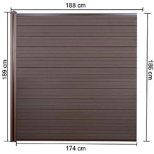 Mendler Pannello supplementare frangivento Privacy Sarthe WPC 188cm Marrone