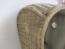 fantasie d oriente Poltrona in Kubo Rattan con Cupola CM 77X73X160 H Foderata con Cuscino Poltrona Vimini