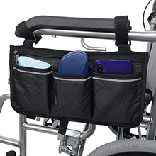 Custodia per Borse Laterali per Organizer per Sedia a rotelle, Custodia per braccioli e portabicchieri, Accessori per sedie a rotelle, Organizer e portabottiglie